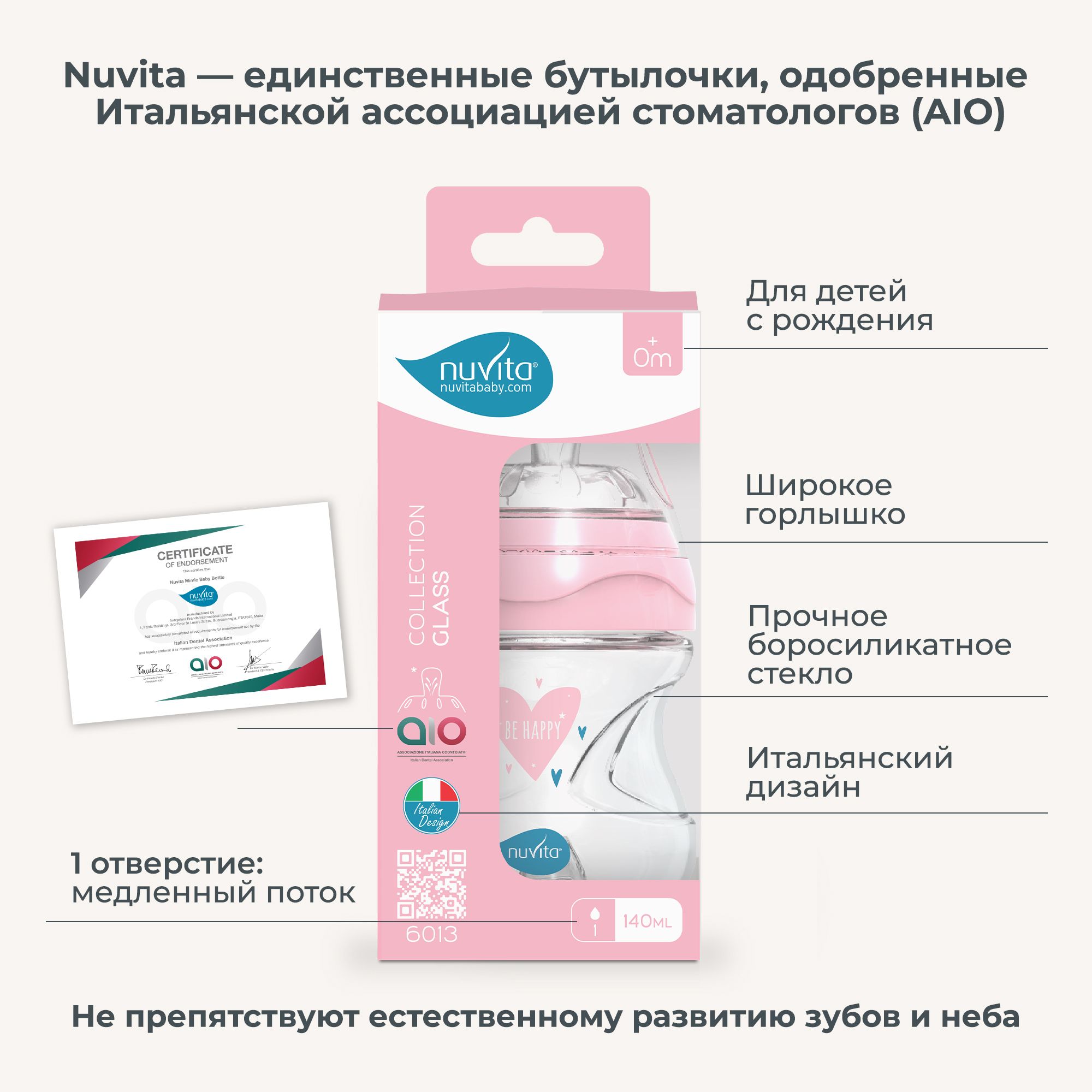 Бутылочка Nuvita Anti-Colic 140 мл - фото 2