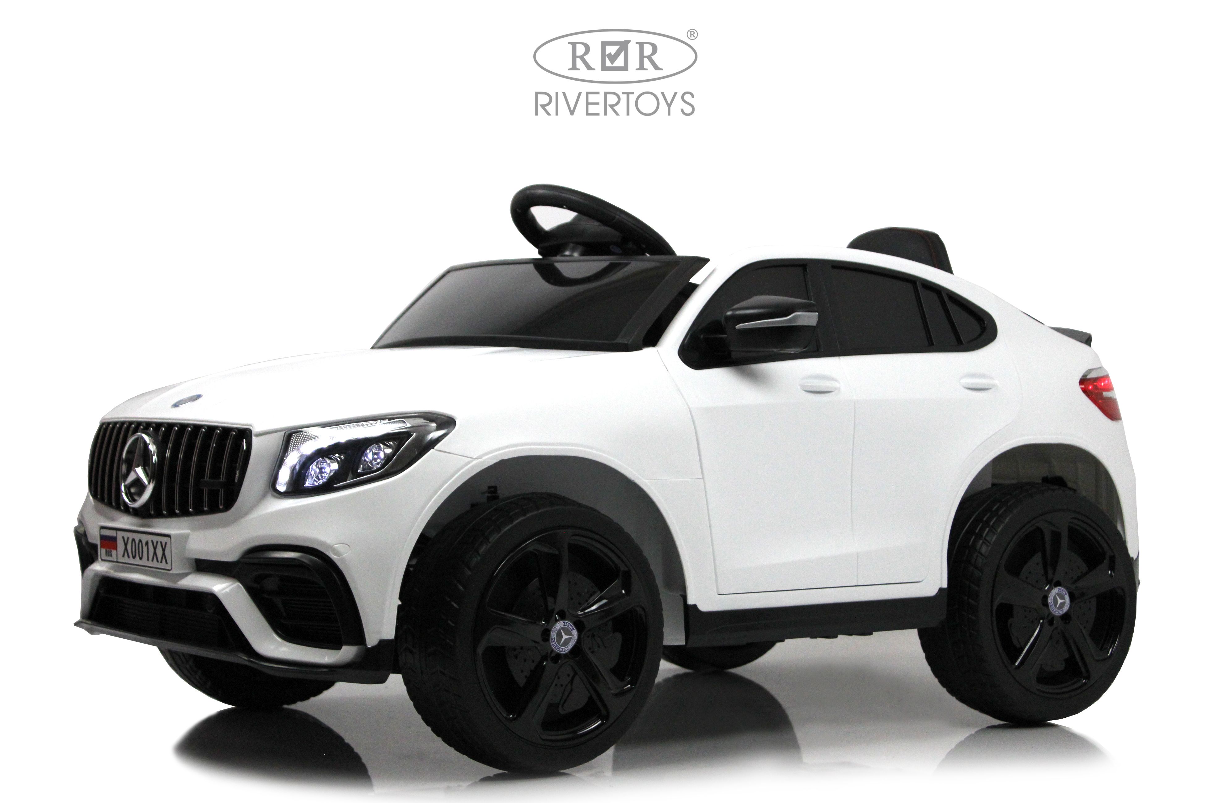 Электромобиль RIVERTOYS Mercedes X001XX-WHITE С пультом ДУ - фото 10