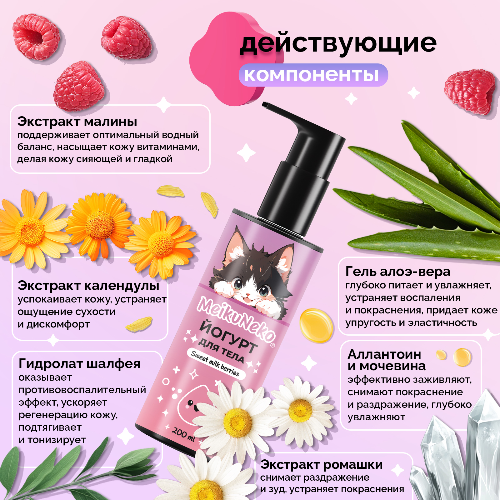 Йогурт Meikuneko для тела - фото 3