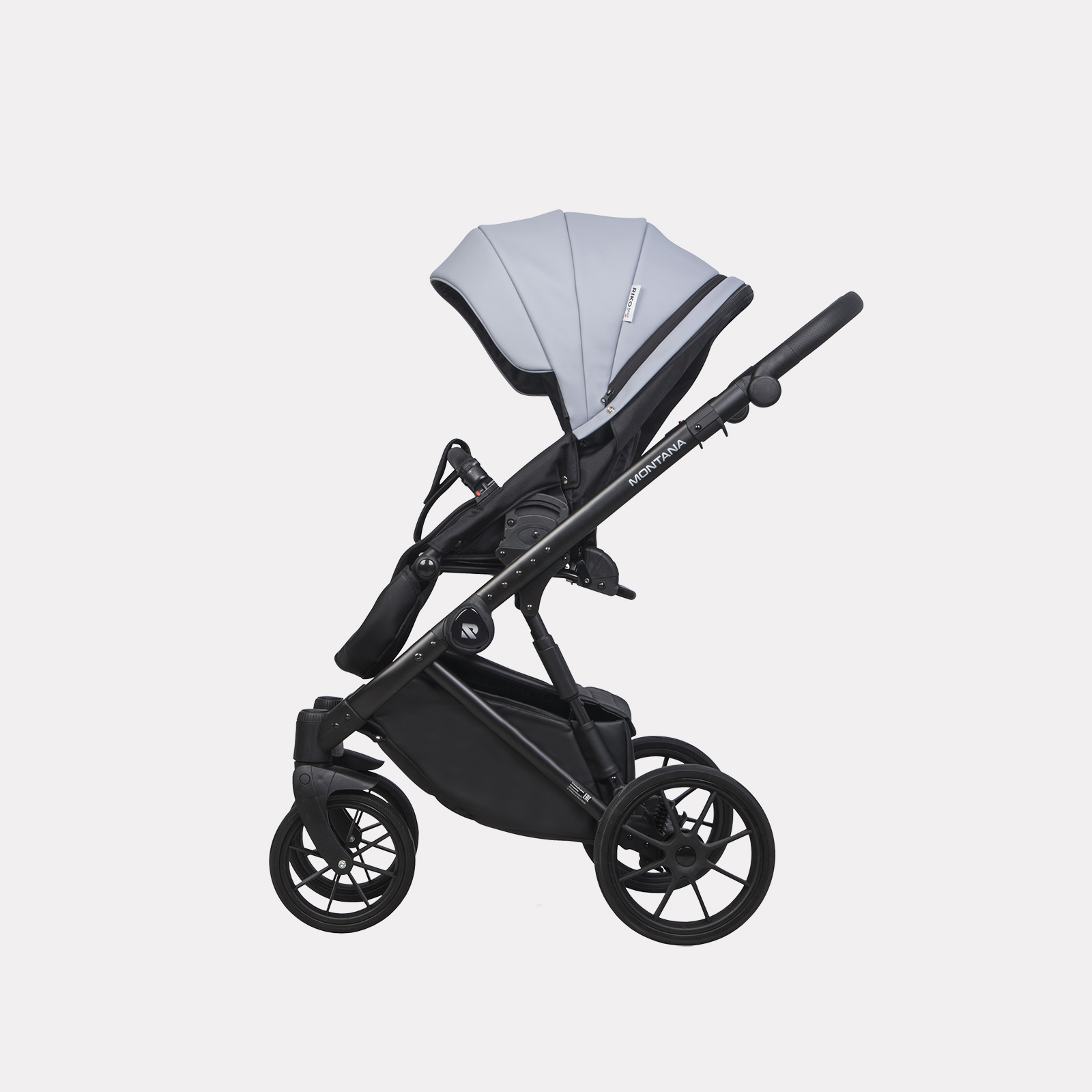 Коляска 2в1 Riko Basic Montana Ecco серый - фото 7