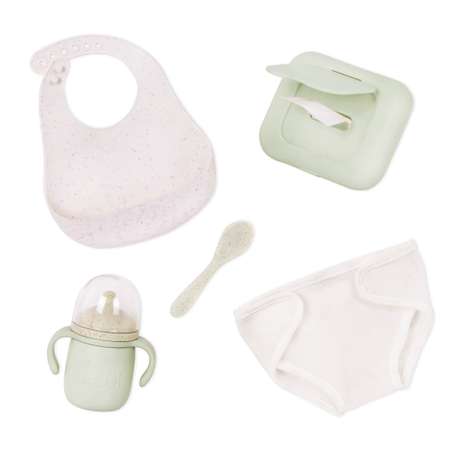 Аксессуар для кукол Lulla Baby бутылочка, подгузник, пустышка