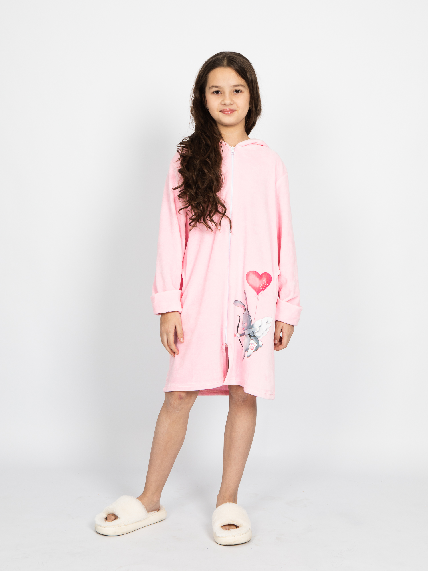 Халат ЛАДОШКИ Халат Амур розовый - фото 4