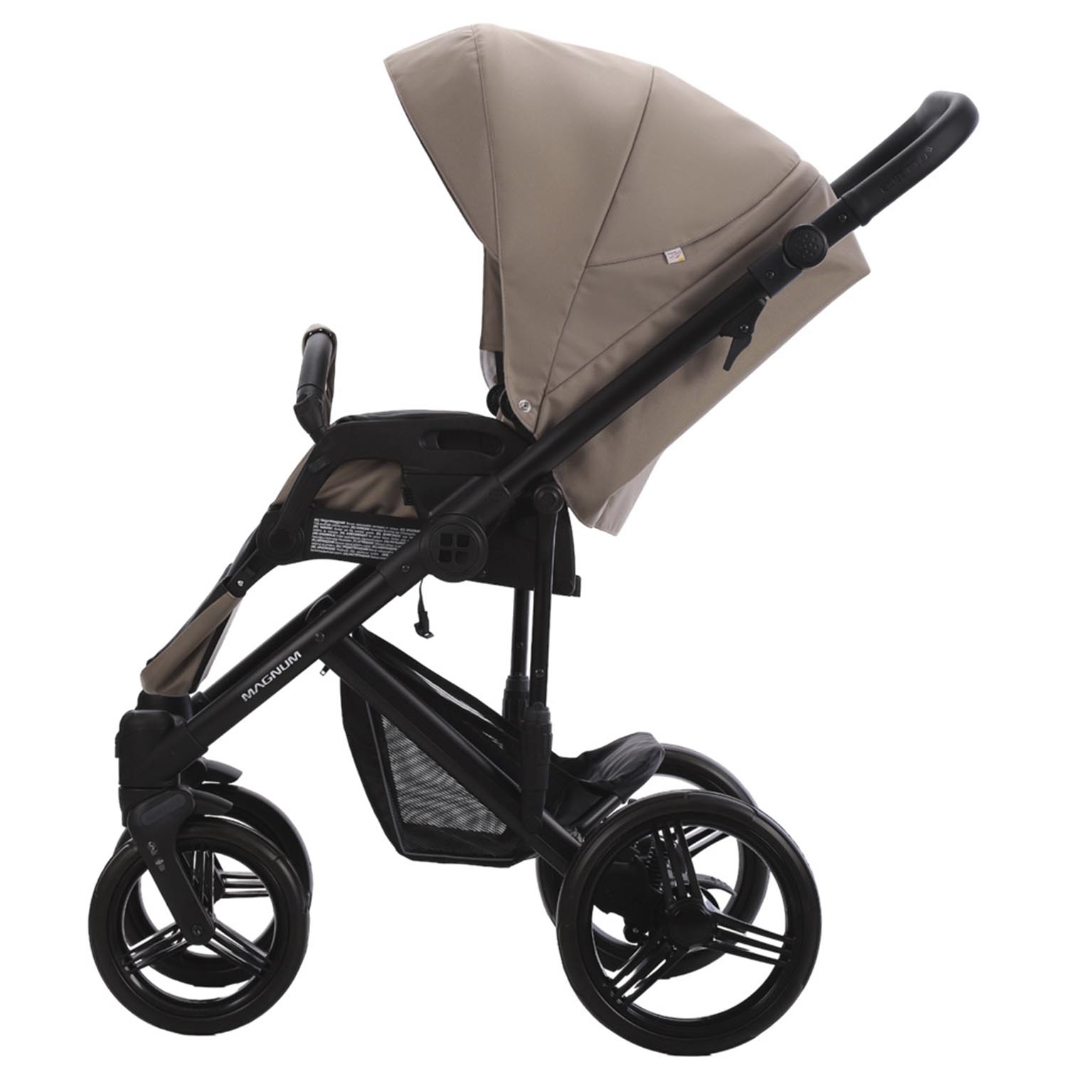 Коляска 2в1 Bebetto Magnum Light Pro коричневый - фото 8