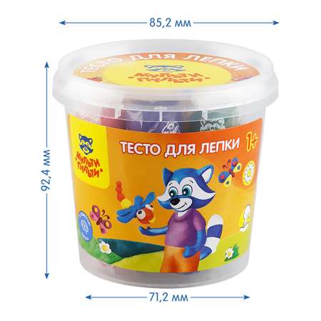 Тесто-пластилин Мульти Пульти 7 цв.
