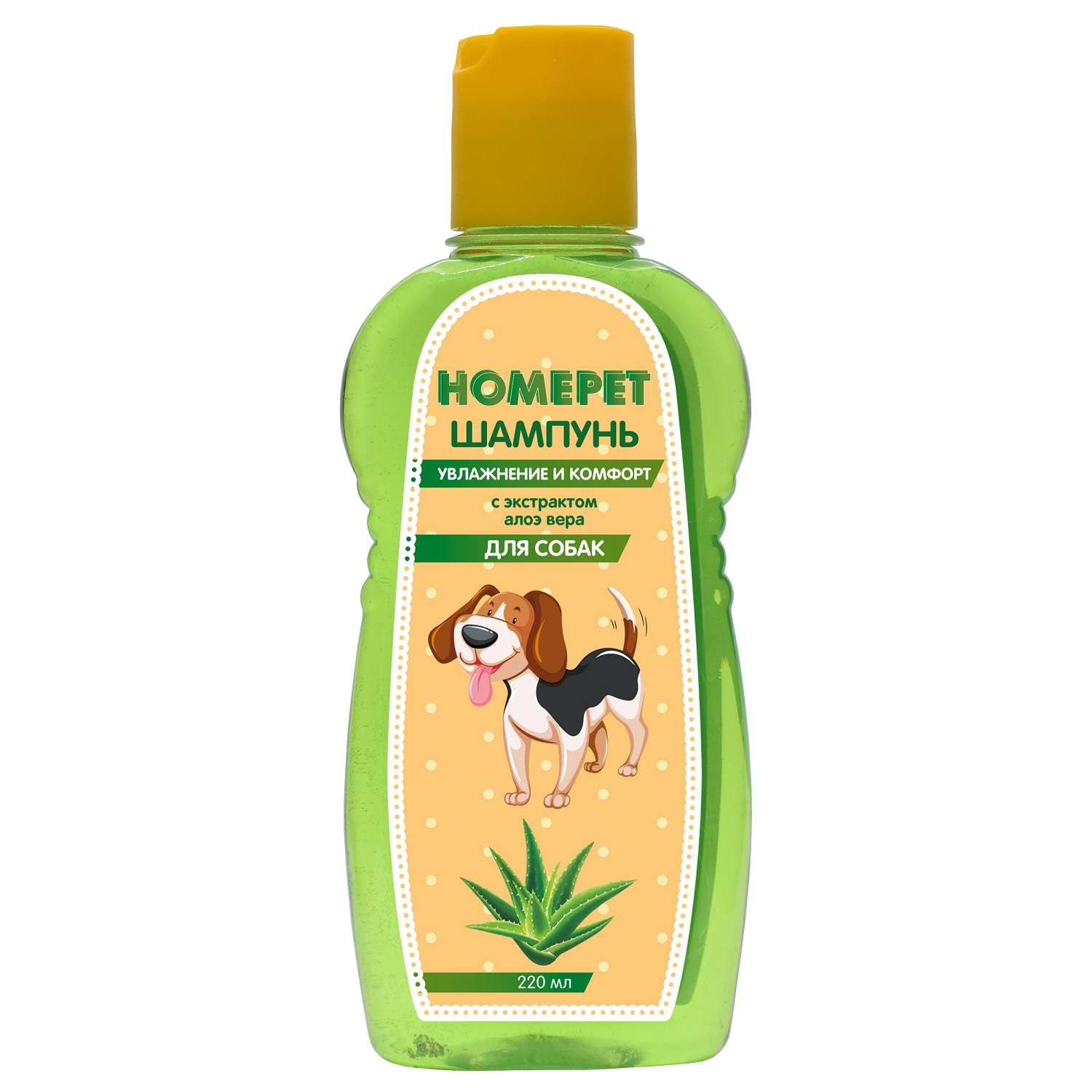 Шампунь для собак Homepet Увлажнение и комфорт с экстрактом алоэ вера 220мл - фото 1