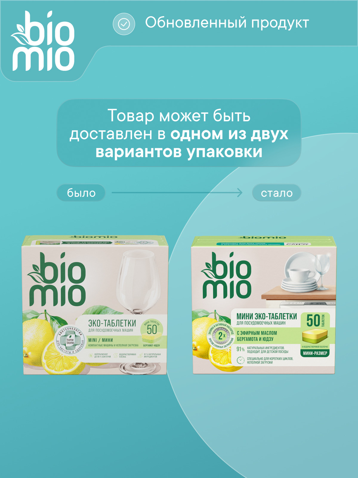 Таблетки для посудомоечных машин BioMio - фото 2