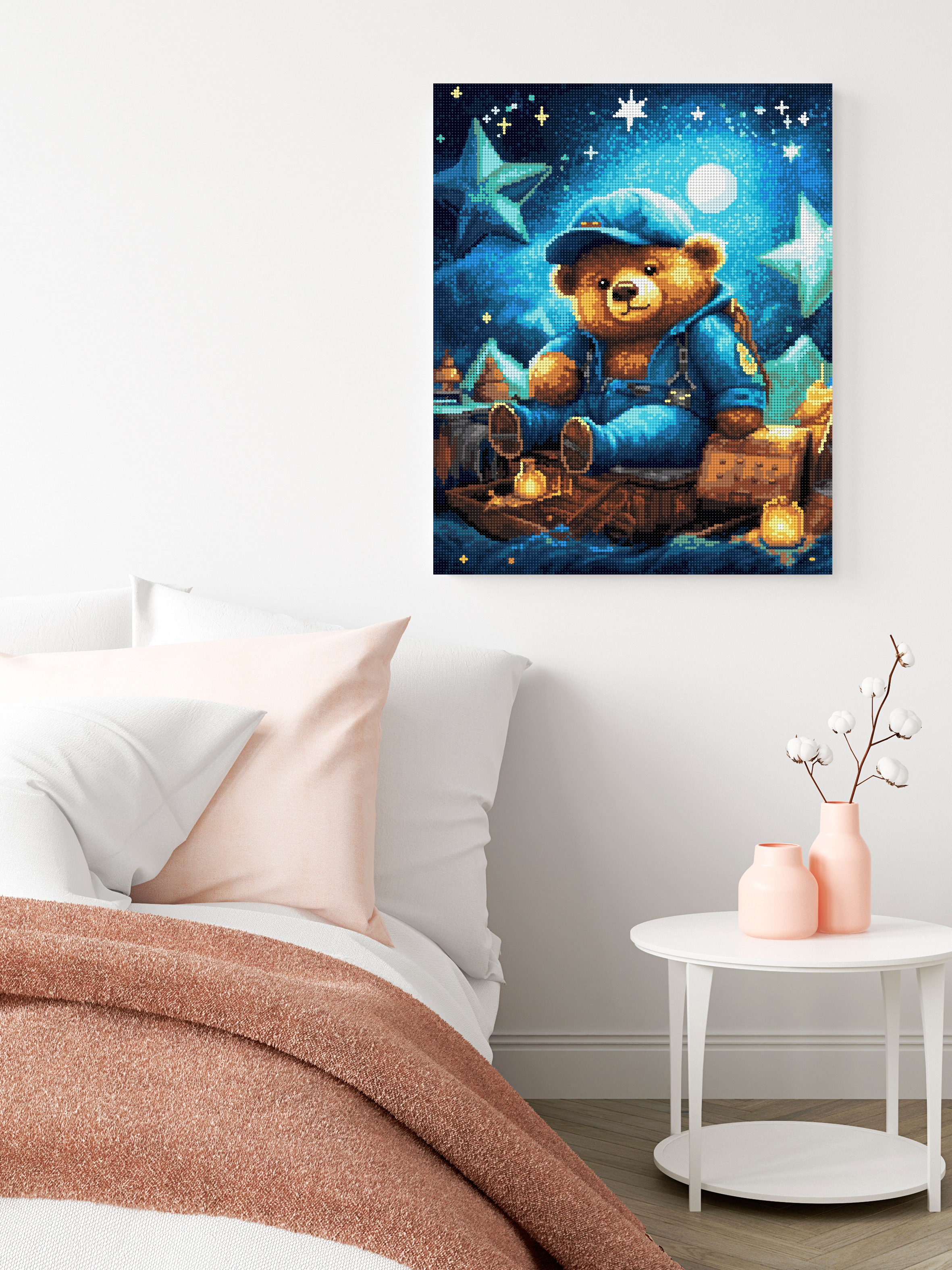 Алмазная мозаика Art sensation Медвежонок баю-бай в ассортименте - фото 3