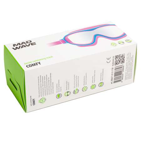 Маска для плавания юниорская Mad Wave Comfy M0471 01 0 11W Розовый