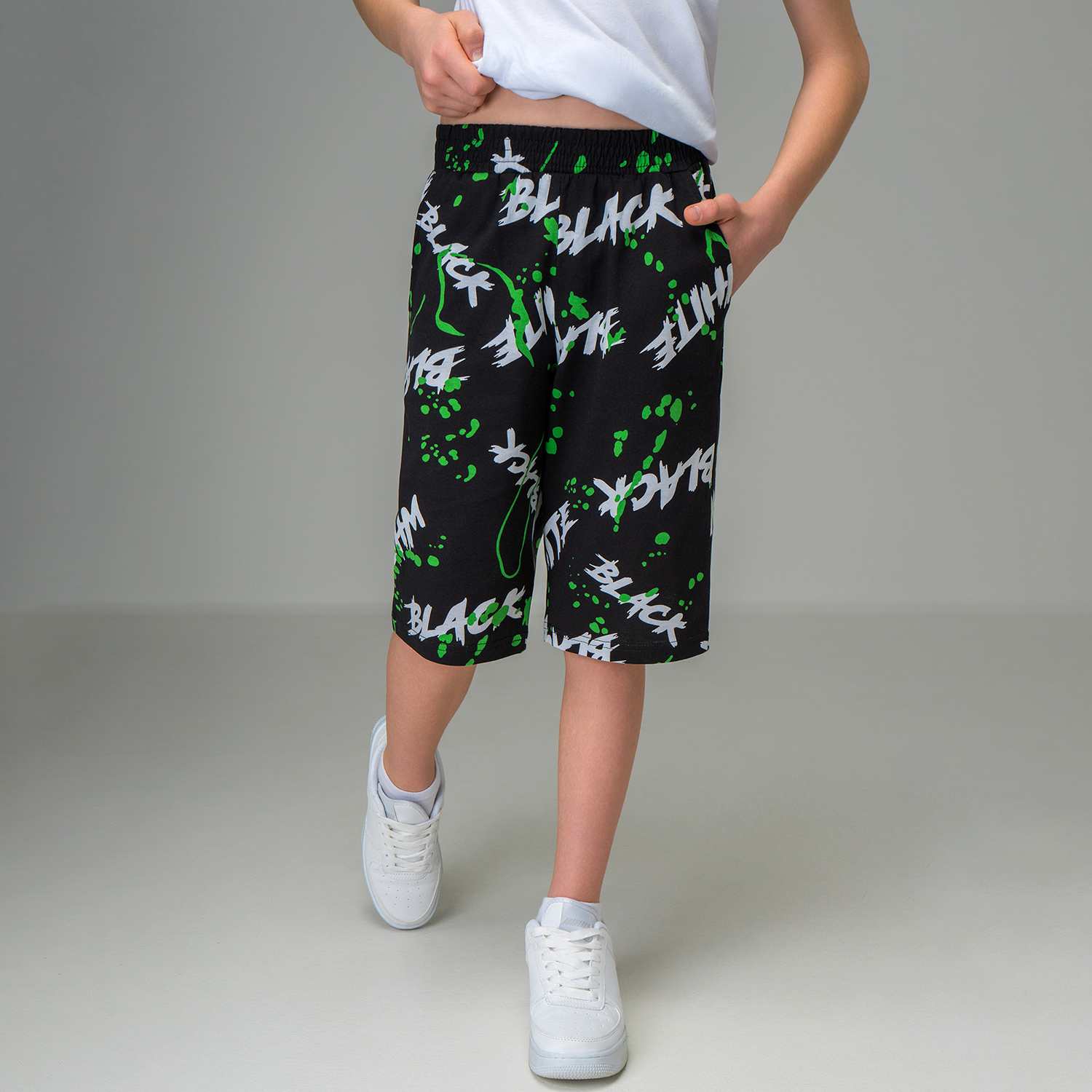 Шорты HappyFox HF037SPblack.white - фото 10