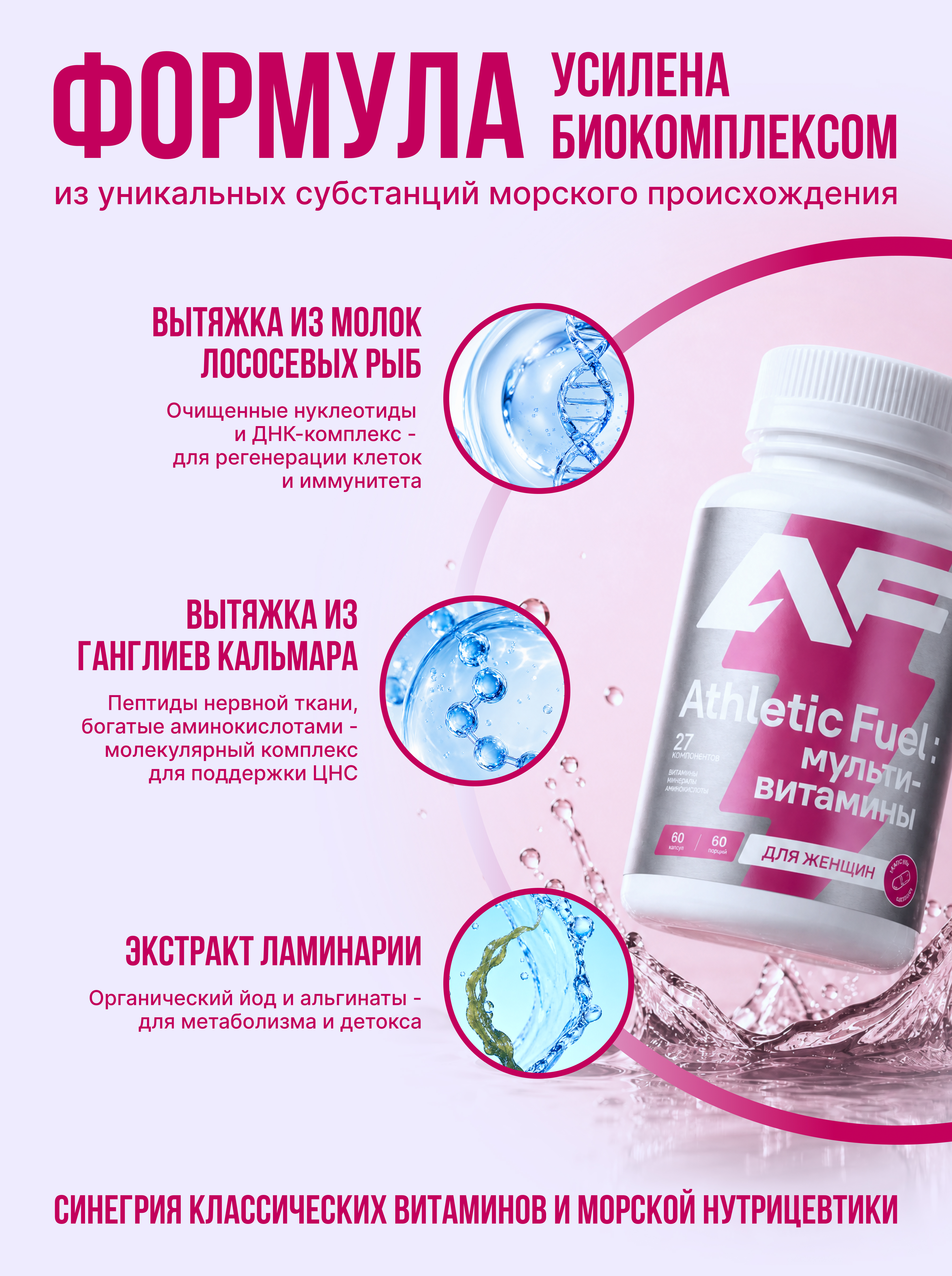 Мультивитамины для женщин Athletic Fuel 60 капсул - фото 4