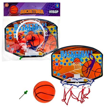 Игровой набор 1TOY 1toy Баскетбольный щит с баскетбольным мячом
