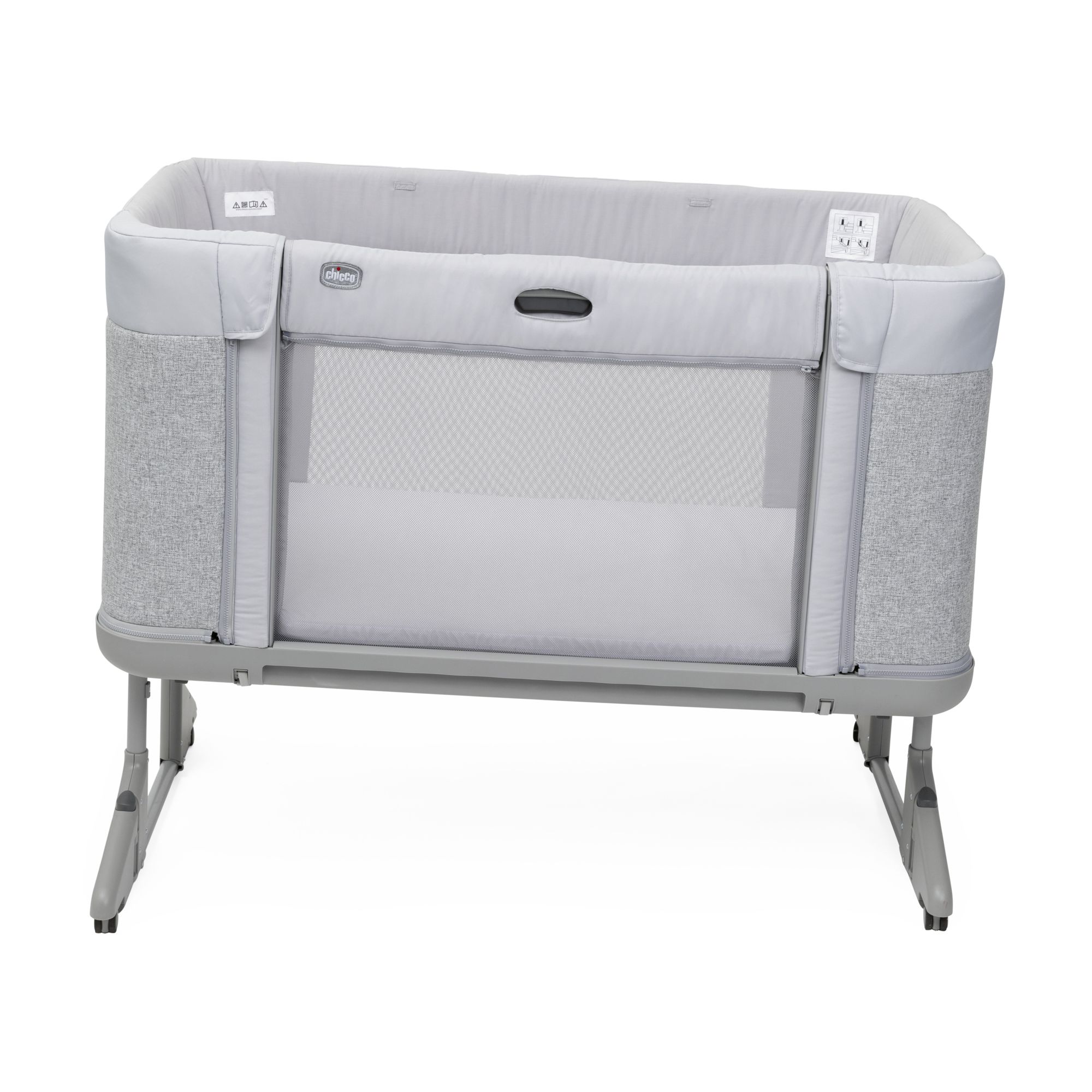 Детская кроватка Chicco Next2Me Forever 3в1 с рождения до 4 лет Ash Grey, без маятника - фото 12