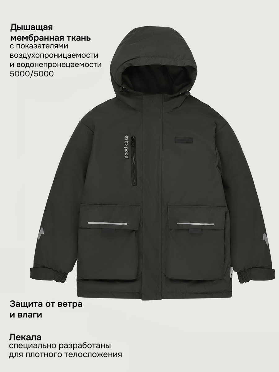 Парка NIKASTYLE п4м4326 хаки - фото 8