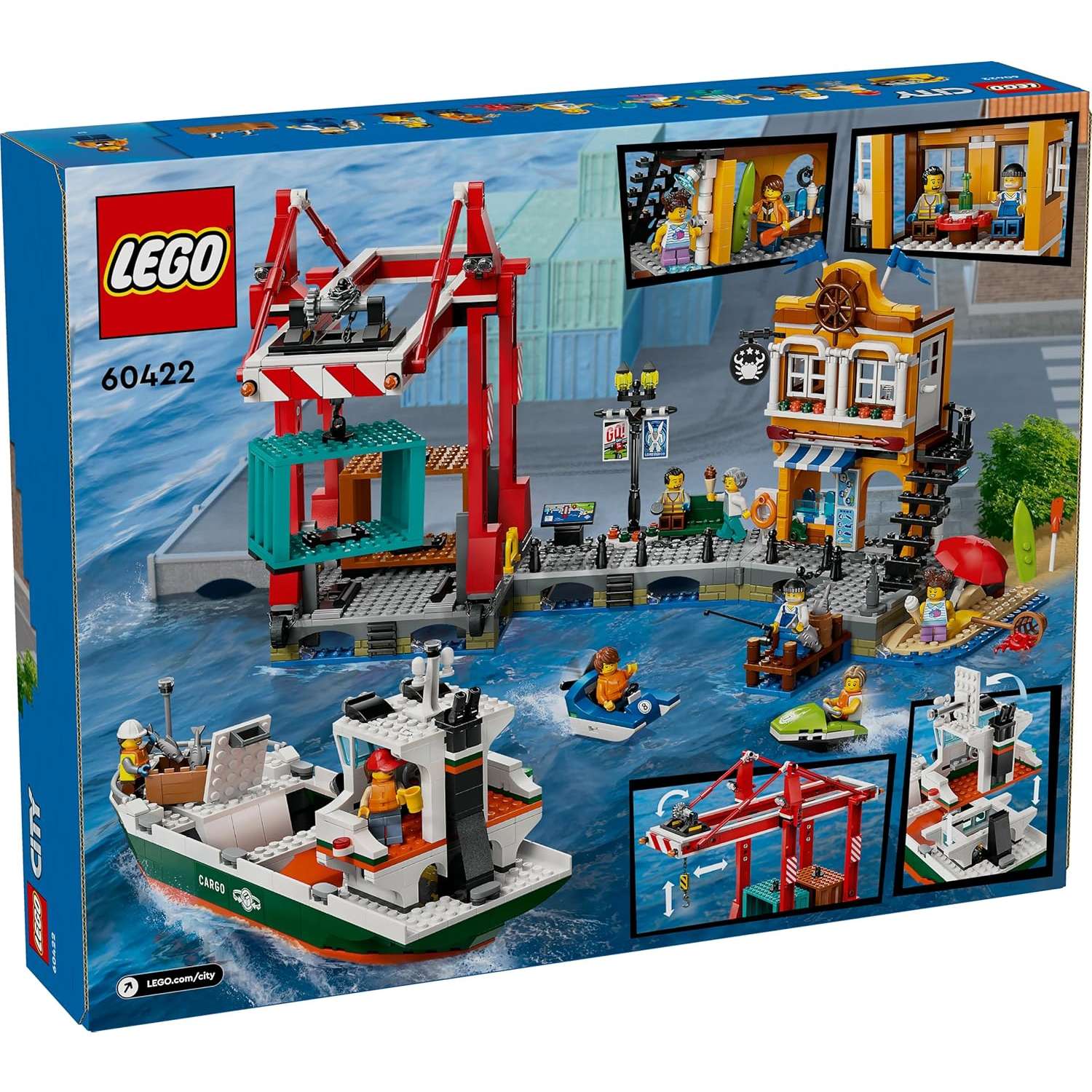 Конструктор LEGO City Seaside Harbor with Cargo Ship блочный - фото 6