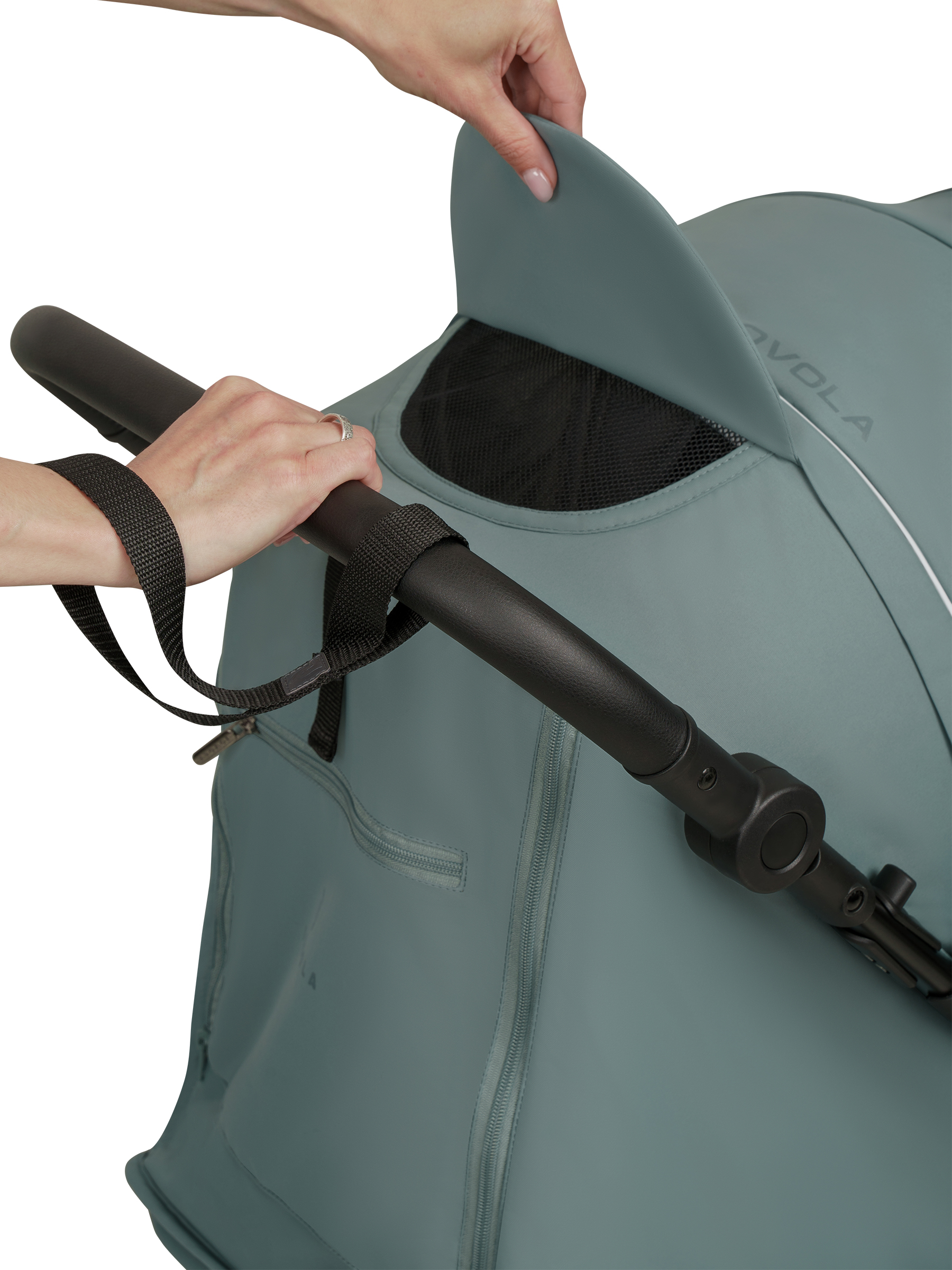 Коляска прогулочная JOVOLA Selena SL, всесезонная зеленый - фото 24