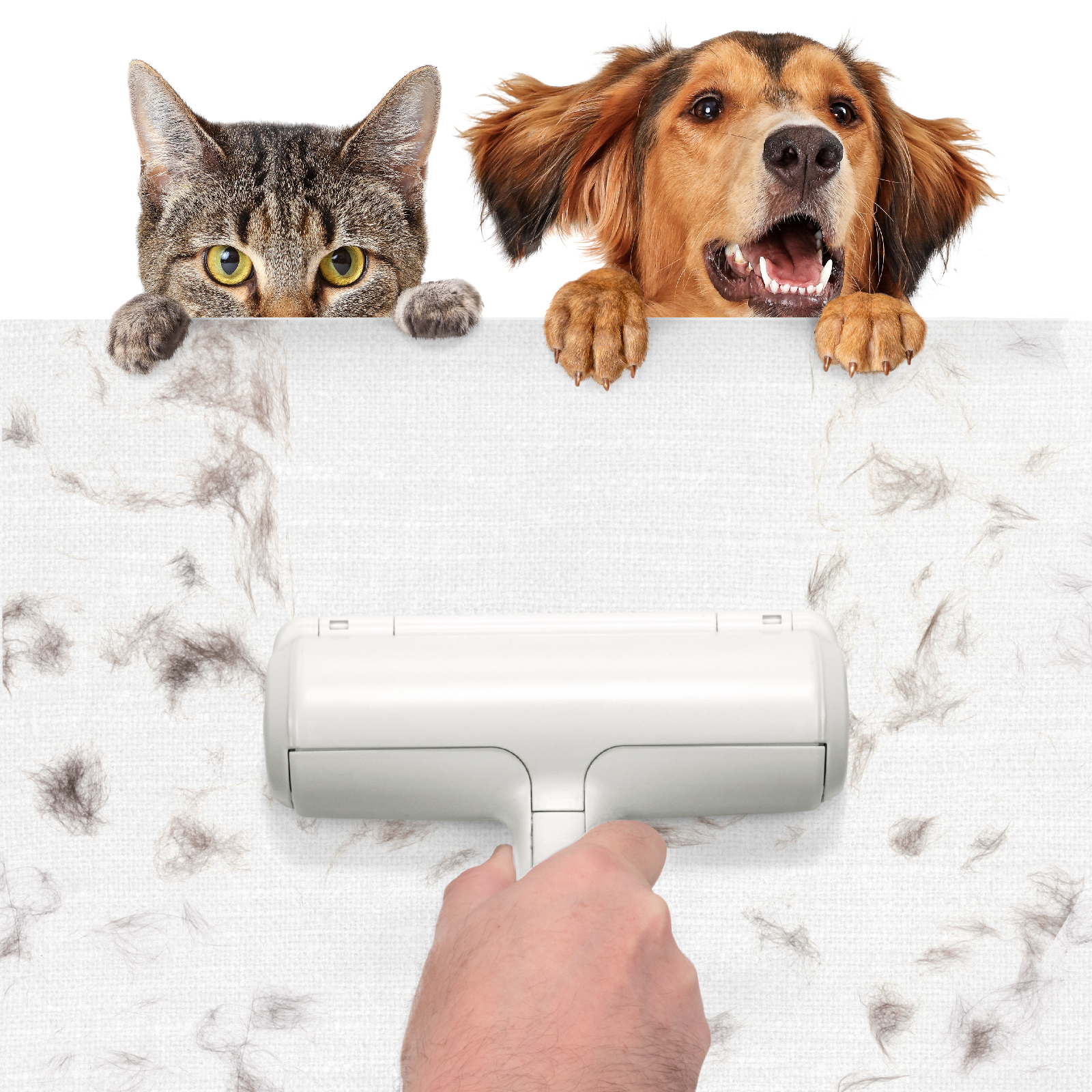 Щетка для удаления шерсти LolUno home Pets Белый - фото 2