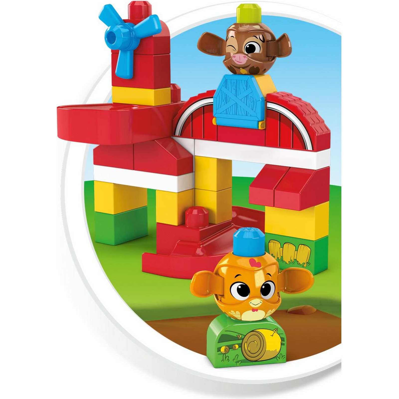 Конструктор Mega Bloks Прятки на ферме блочный - фото 6