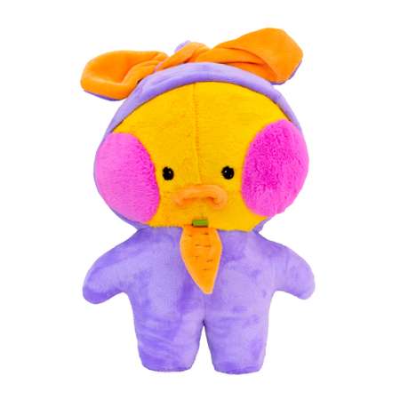 Мягкая игрушка GoldStitch Утка 30 см со съемной одеждой