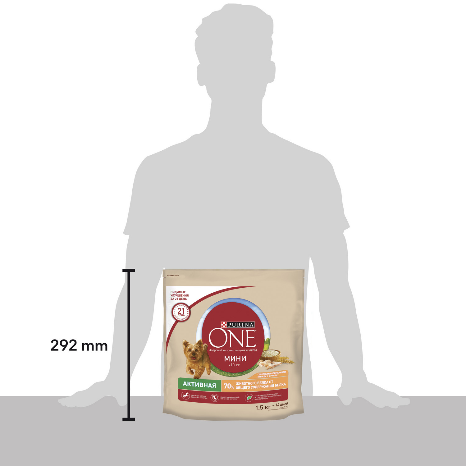 Корм для собак Purina One Mini активных мелких пород курица-рис 1.5кг - фото 10