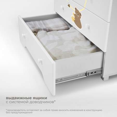 Комод Nuovita Stanzione Honey Bear Белый