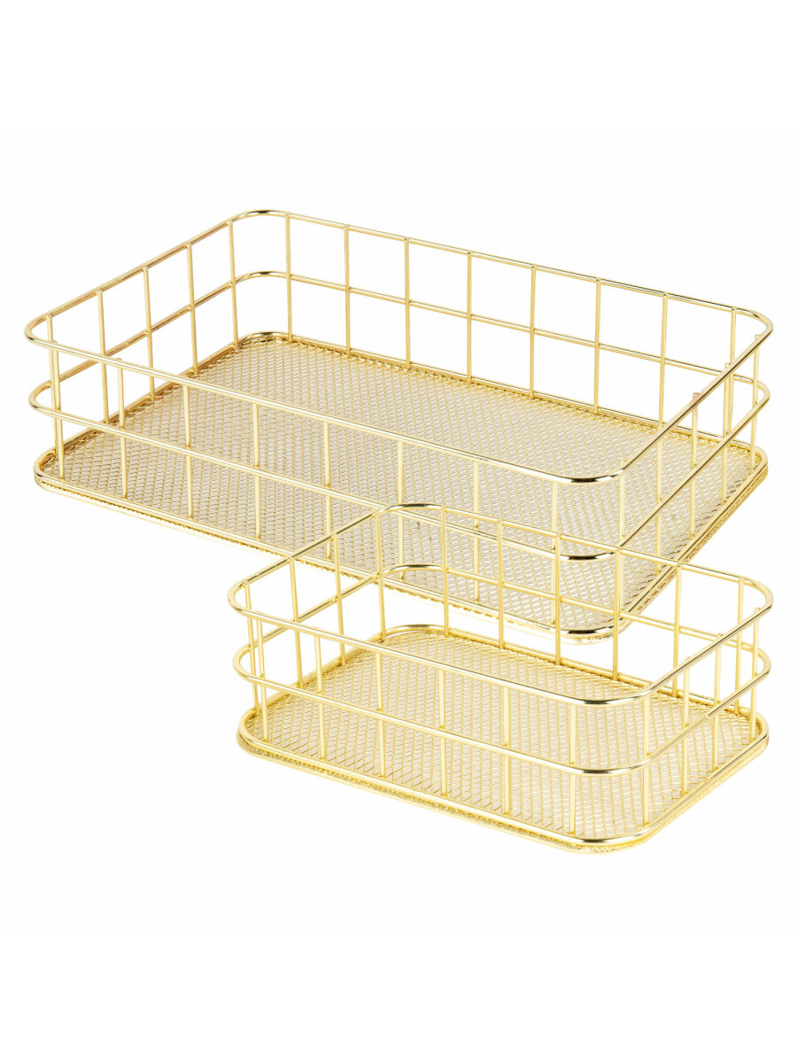 Органайзер для косметики и канцелярии MONTE VITA корзинка для мелочей набор 2 штуки - фото 2