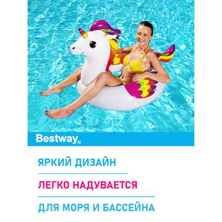 Круг для плавания Bestway Единорог размер 119х91 см до 80 кг