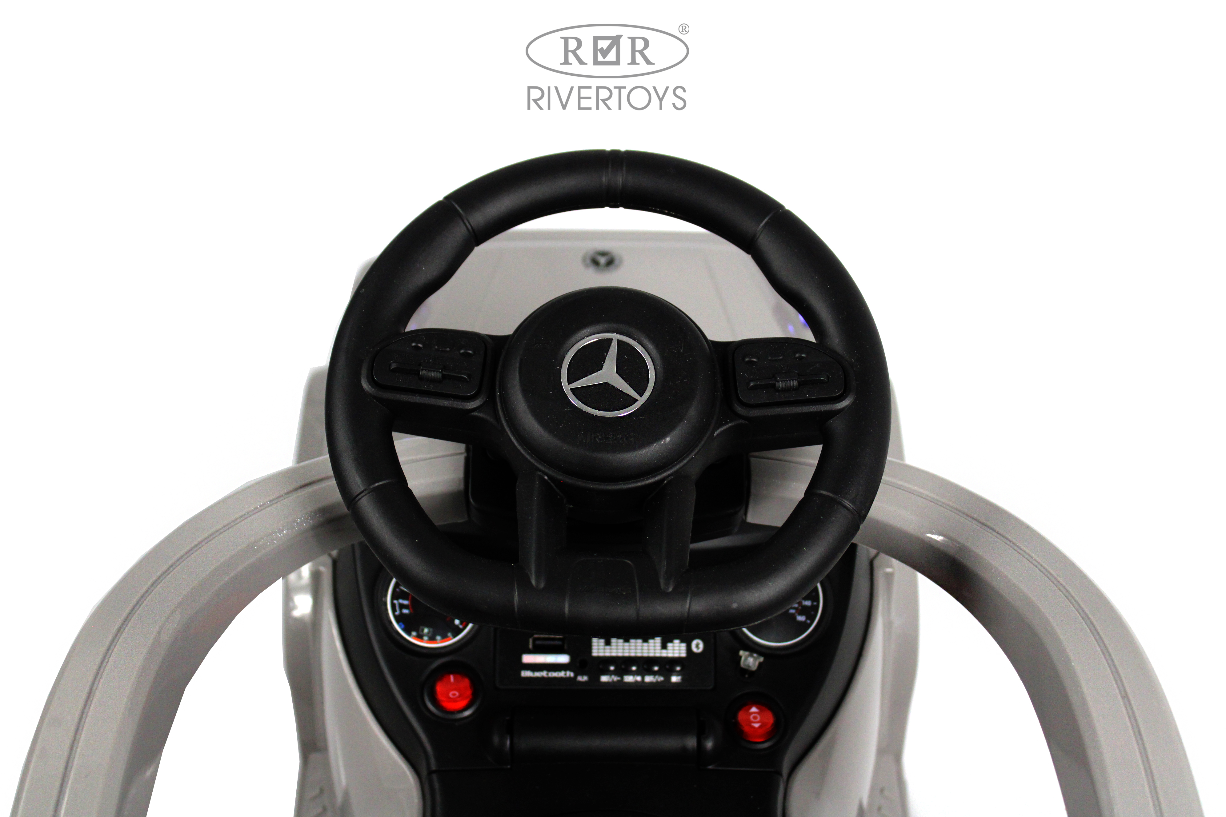 Каталка RIVERTOYS Mercedes-Benz G63 Grey Diamond серый - фото 17