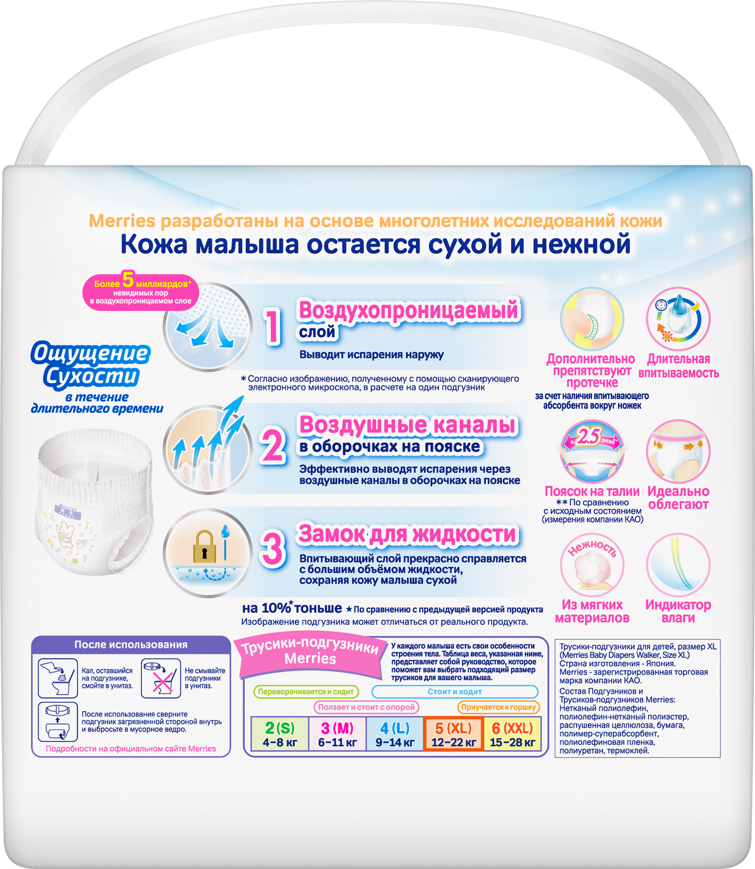 Трусики Merries XL (12-22 кг) 24 шт. - фото 13