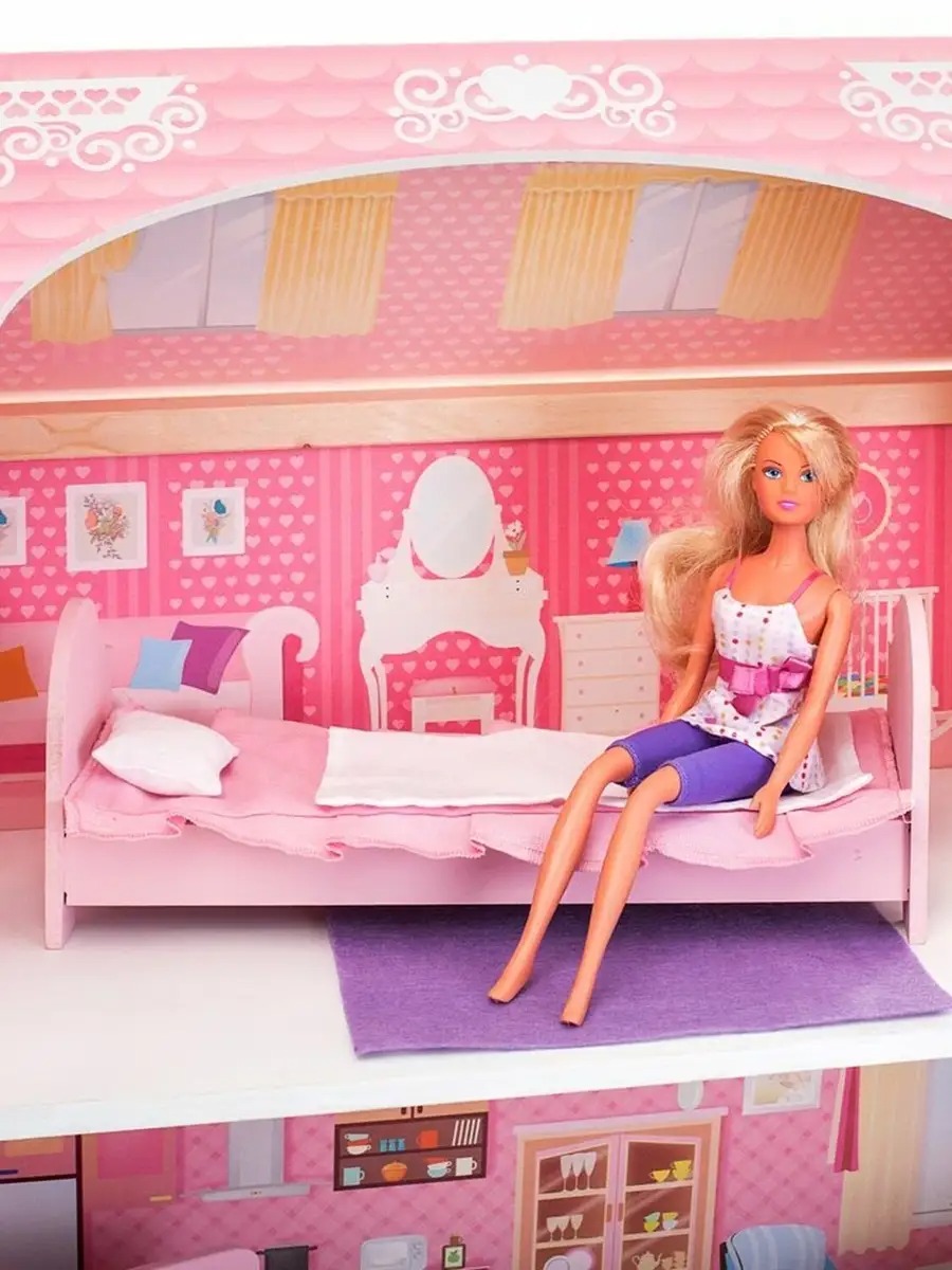 Домик для кукол PAREMO 90 см с мебелью PD318-07 - фото 5