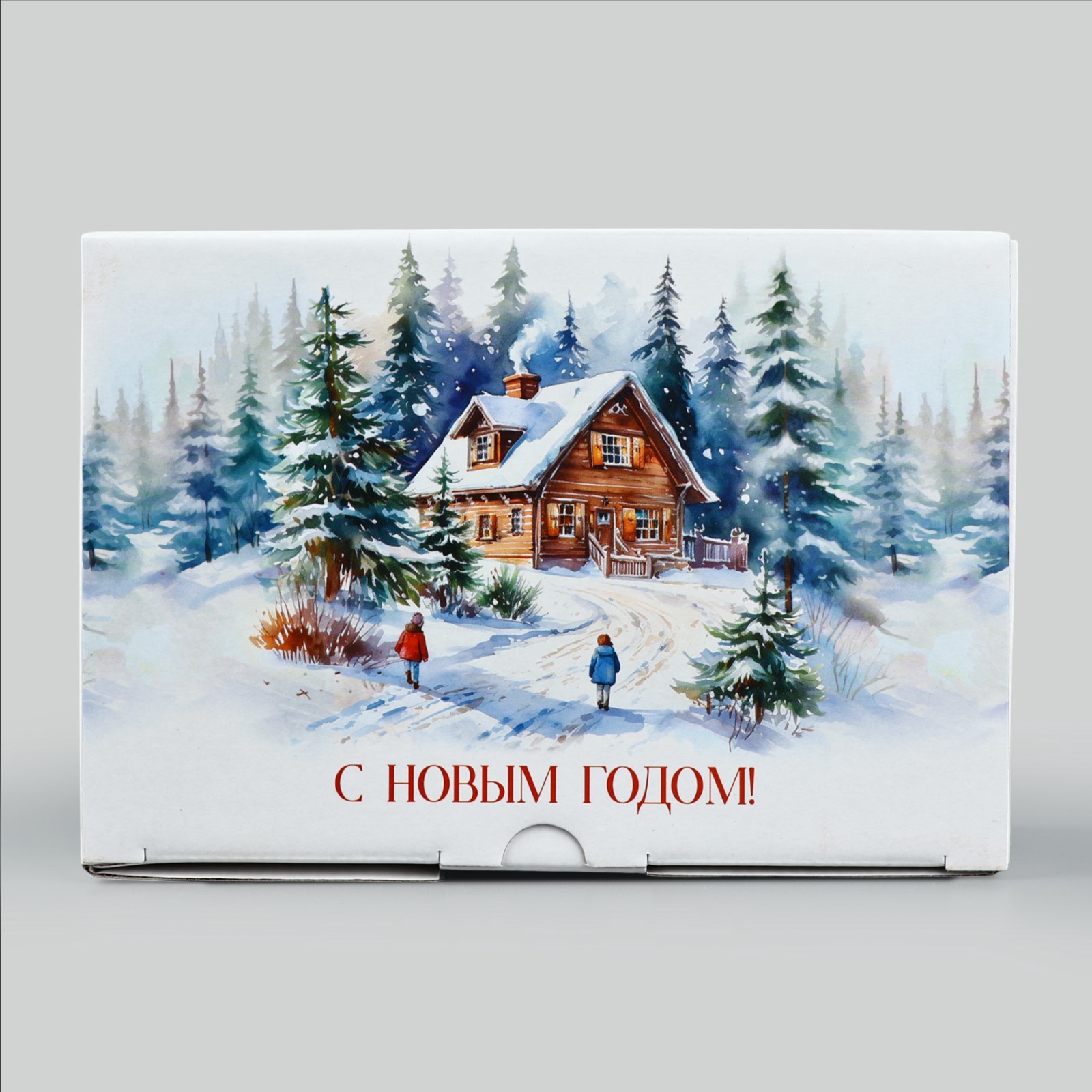 Коробка складная Дарите Счастье "Новогодняя акварель", 22 х 15 х 10 см - фото 3