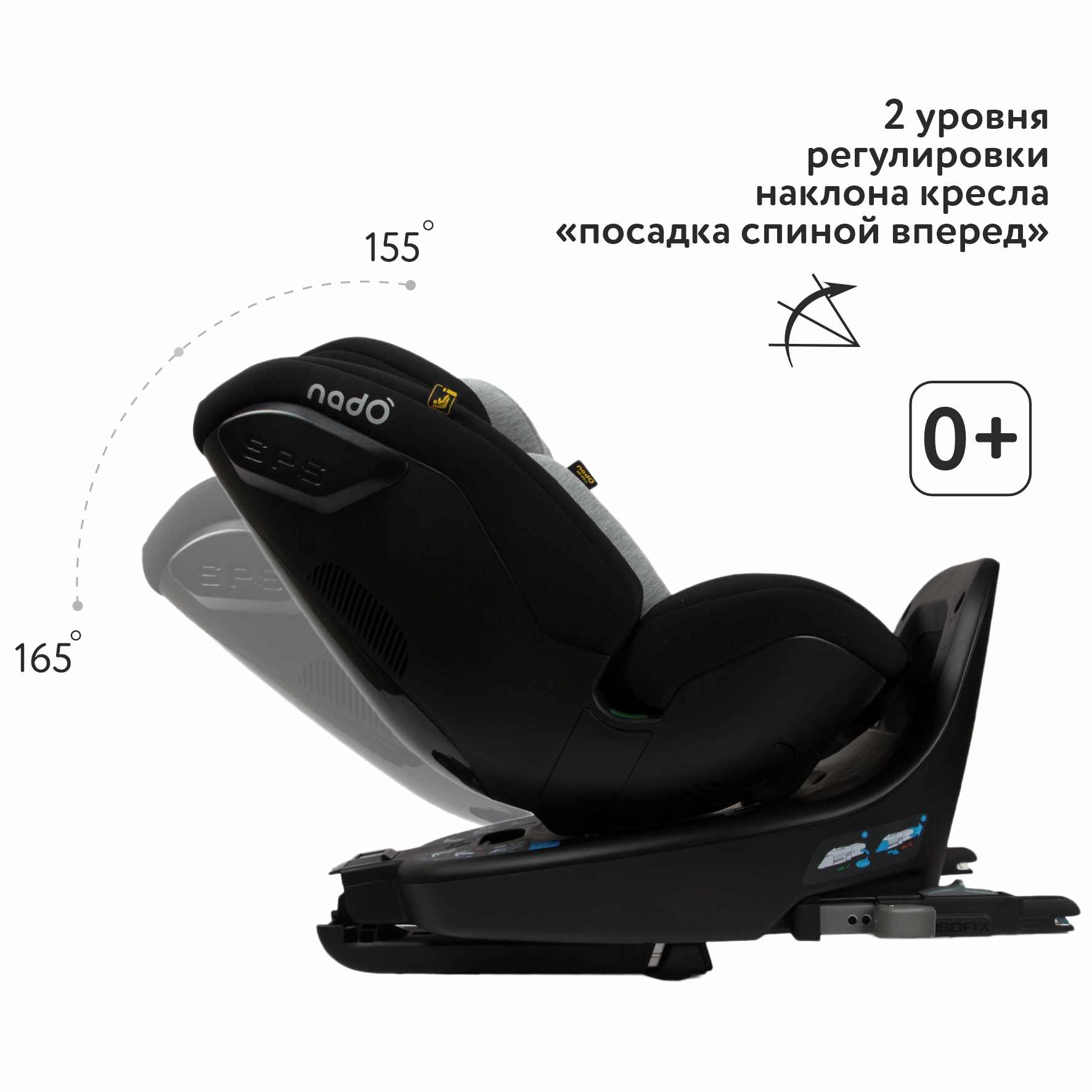 Автокресло nado Isofix 0+/1/2 (0-25 кг) - фото 2