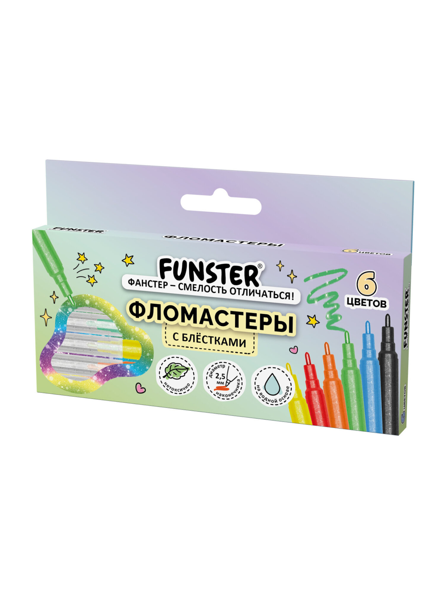 Фломастеры Funster 6 шт. - фото 3