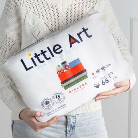 Подгузники Little Art S (4-6 кг) 66 шт.
