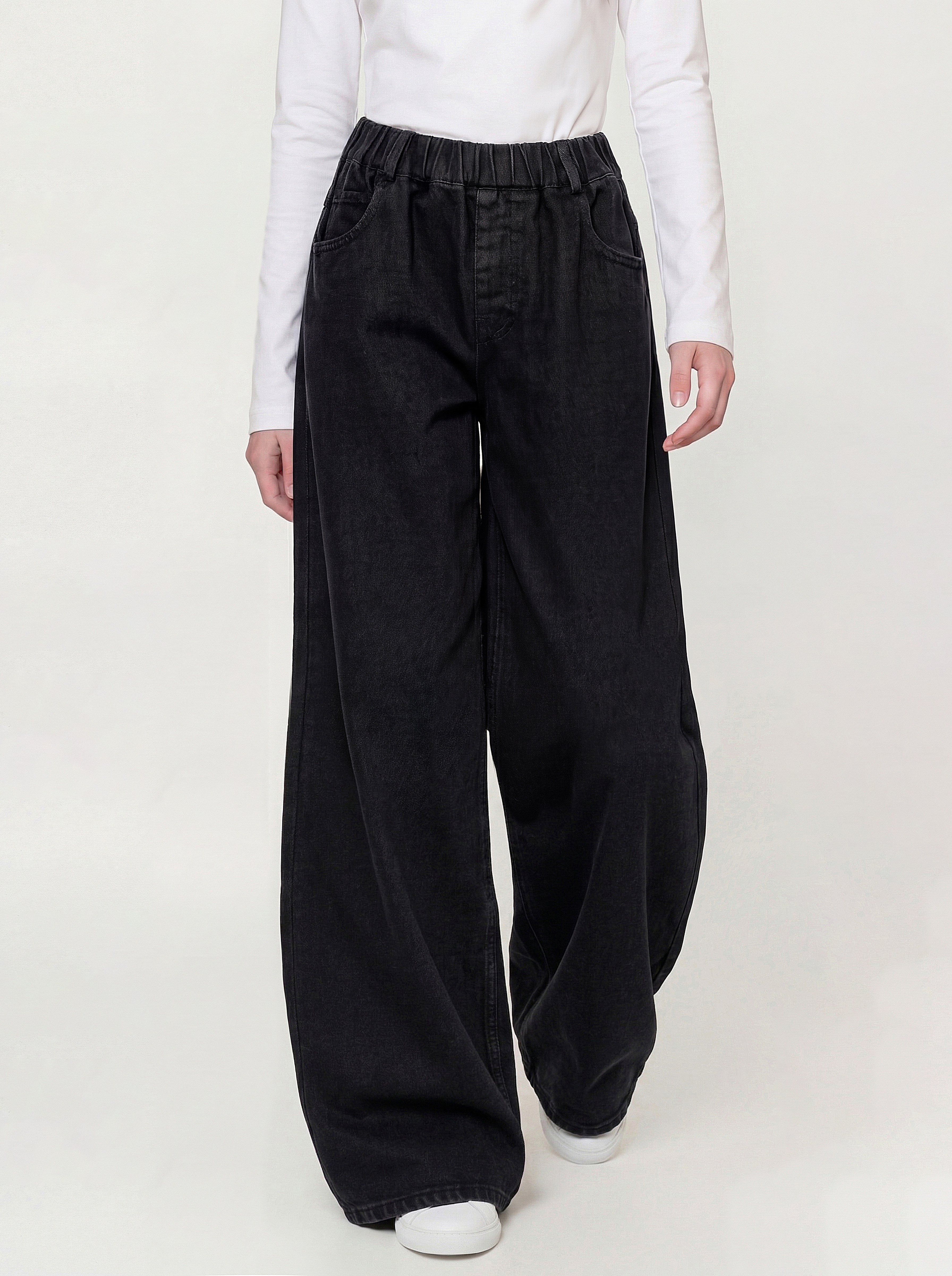 Изображение товара Джинсы-палаццо СИНИЙ МИР 140 Дышащие для девочек