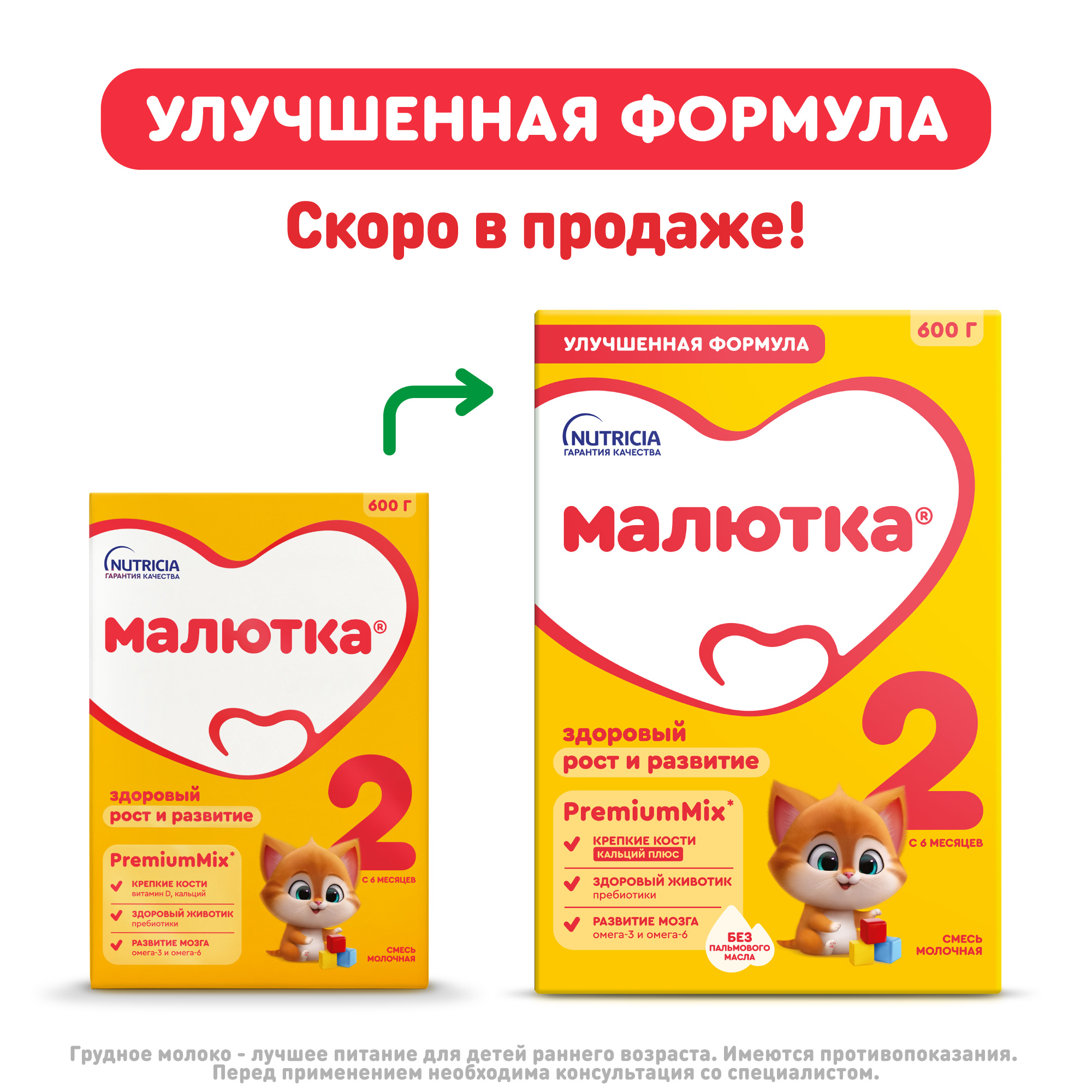 Смесь молочная Малютка 2 сухая 600г с 6 месяцев - фото 2