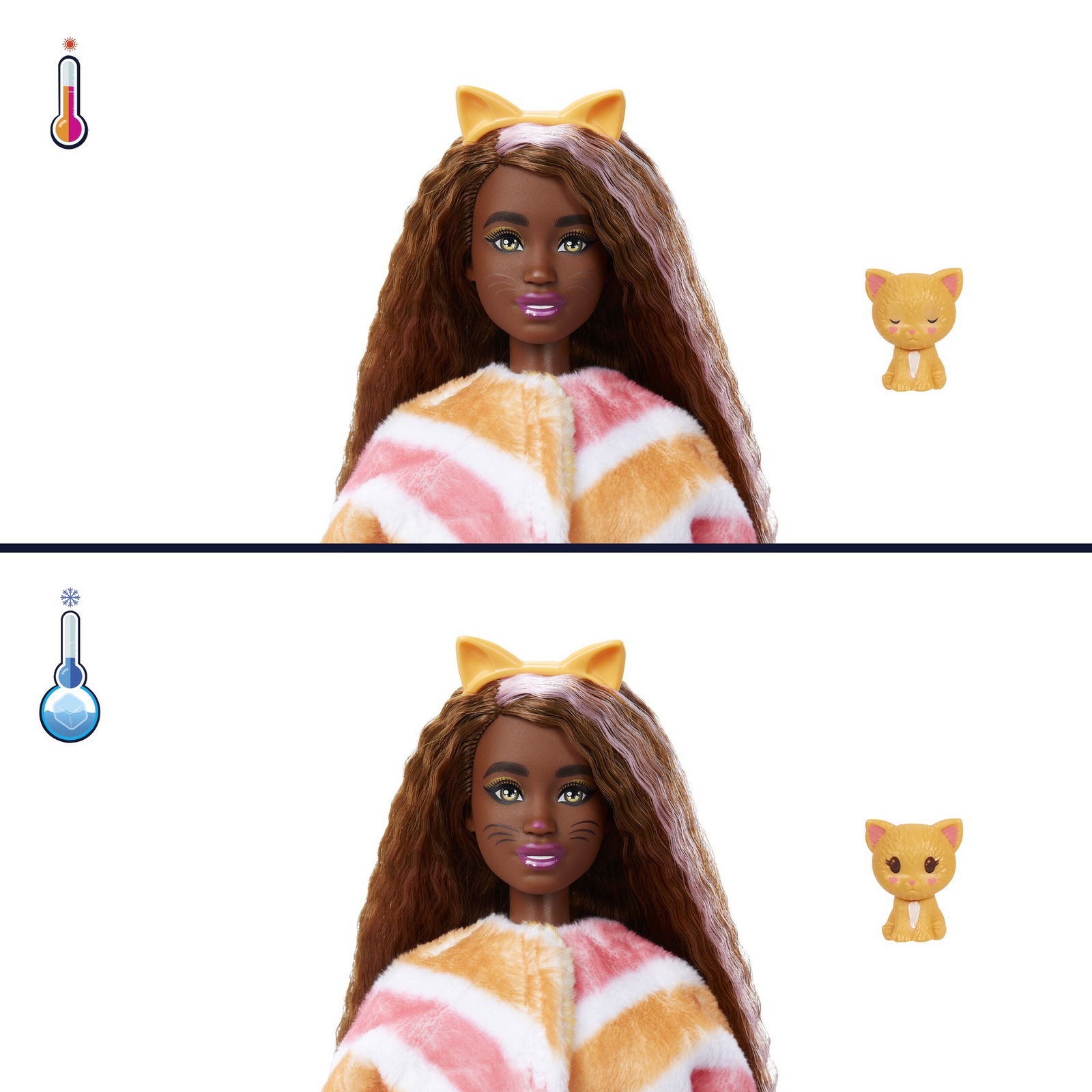 Кукла модельная Barbie Cutie Reveal Котёнок HHG20 - фото 3