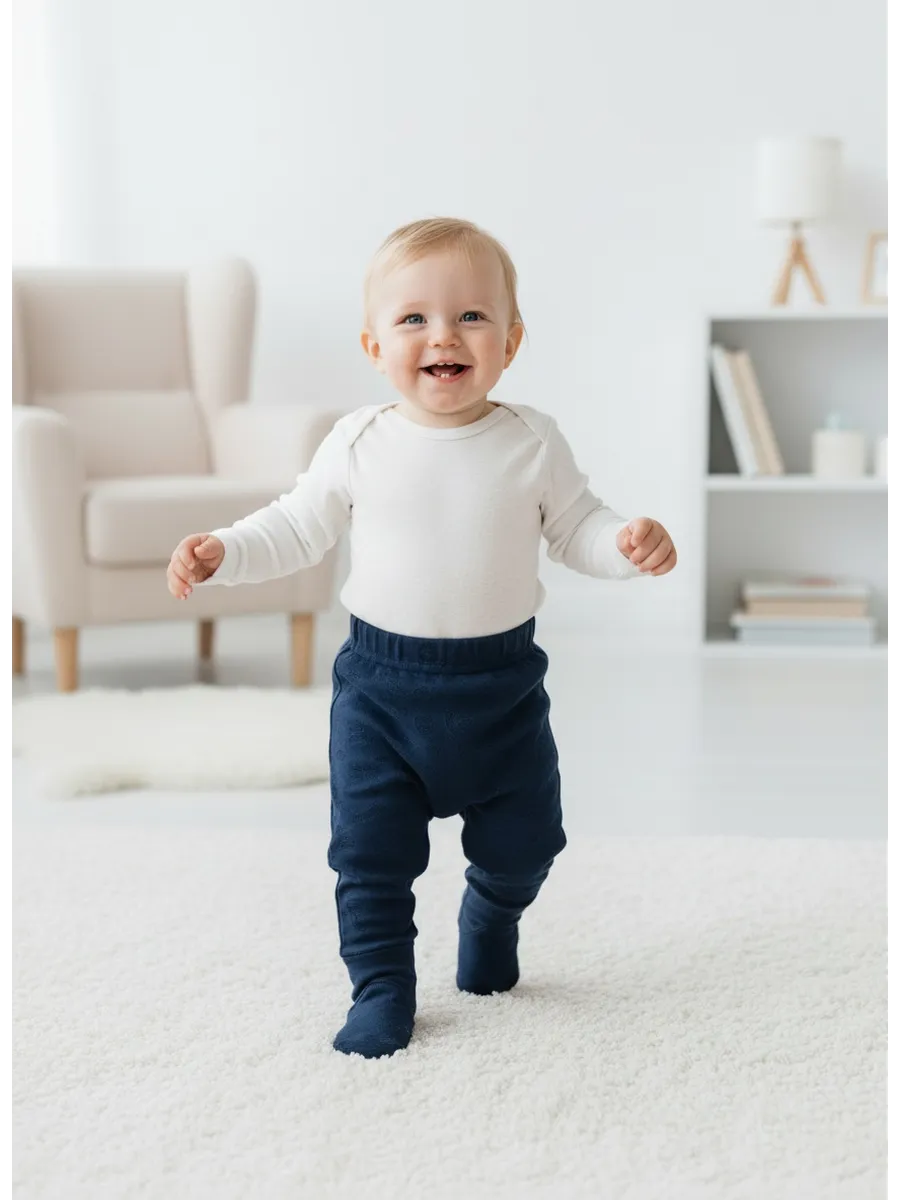 Ползунки Linas baby 738-12W Синий - фото 6