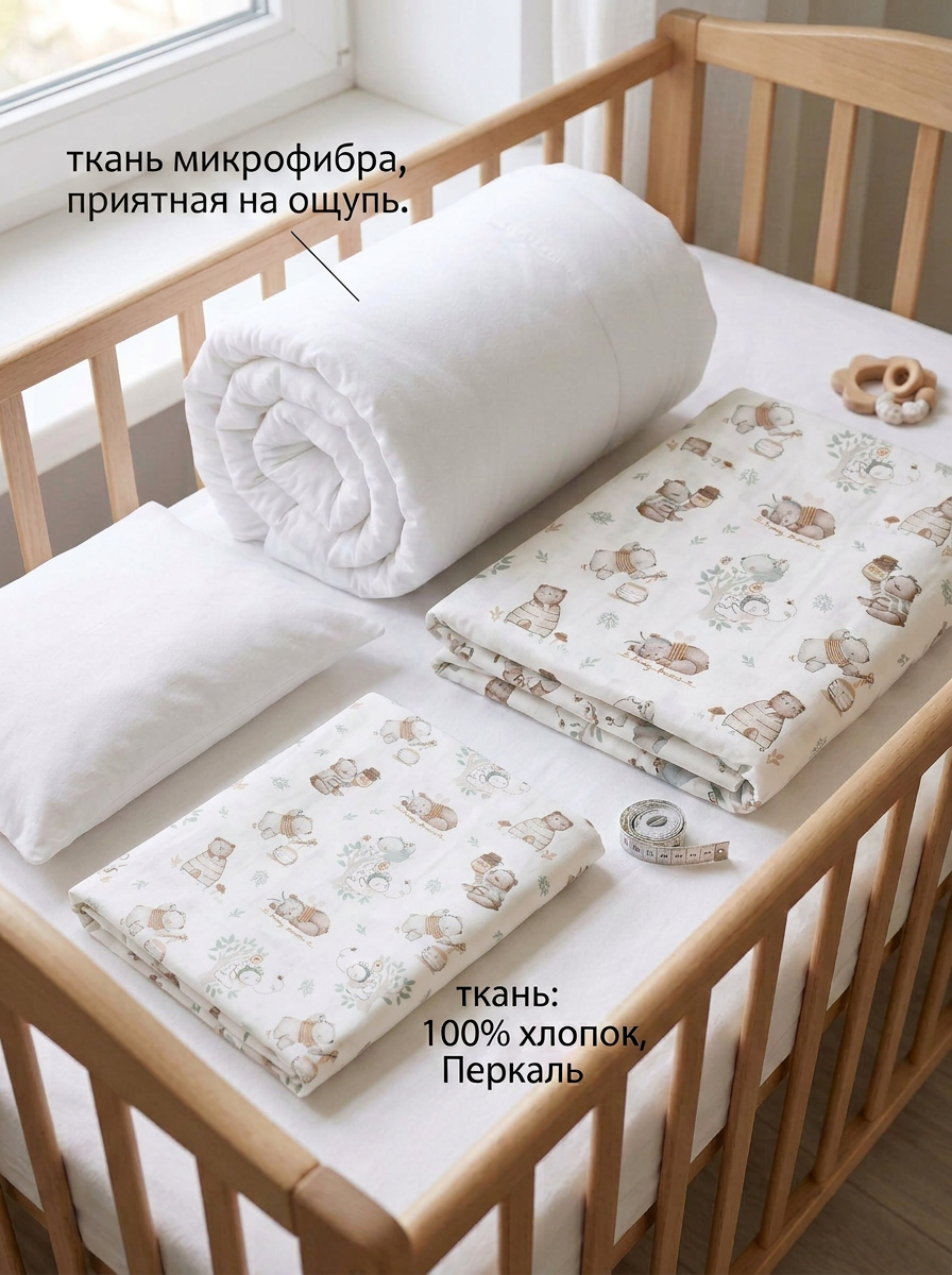 Комплект постельного белья Daisy Мишка с медом детский 4 предм. - фото 4