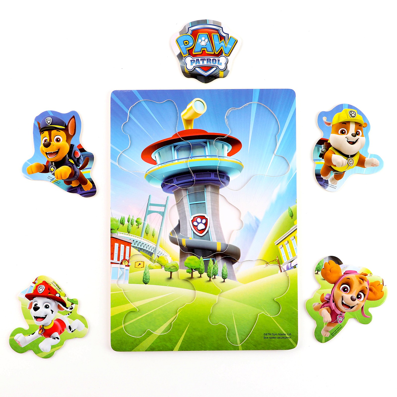 Настольная игра Лесная мастерская Вкладыши Щенячий патруль - фото 2