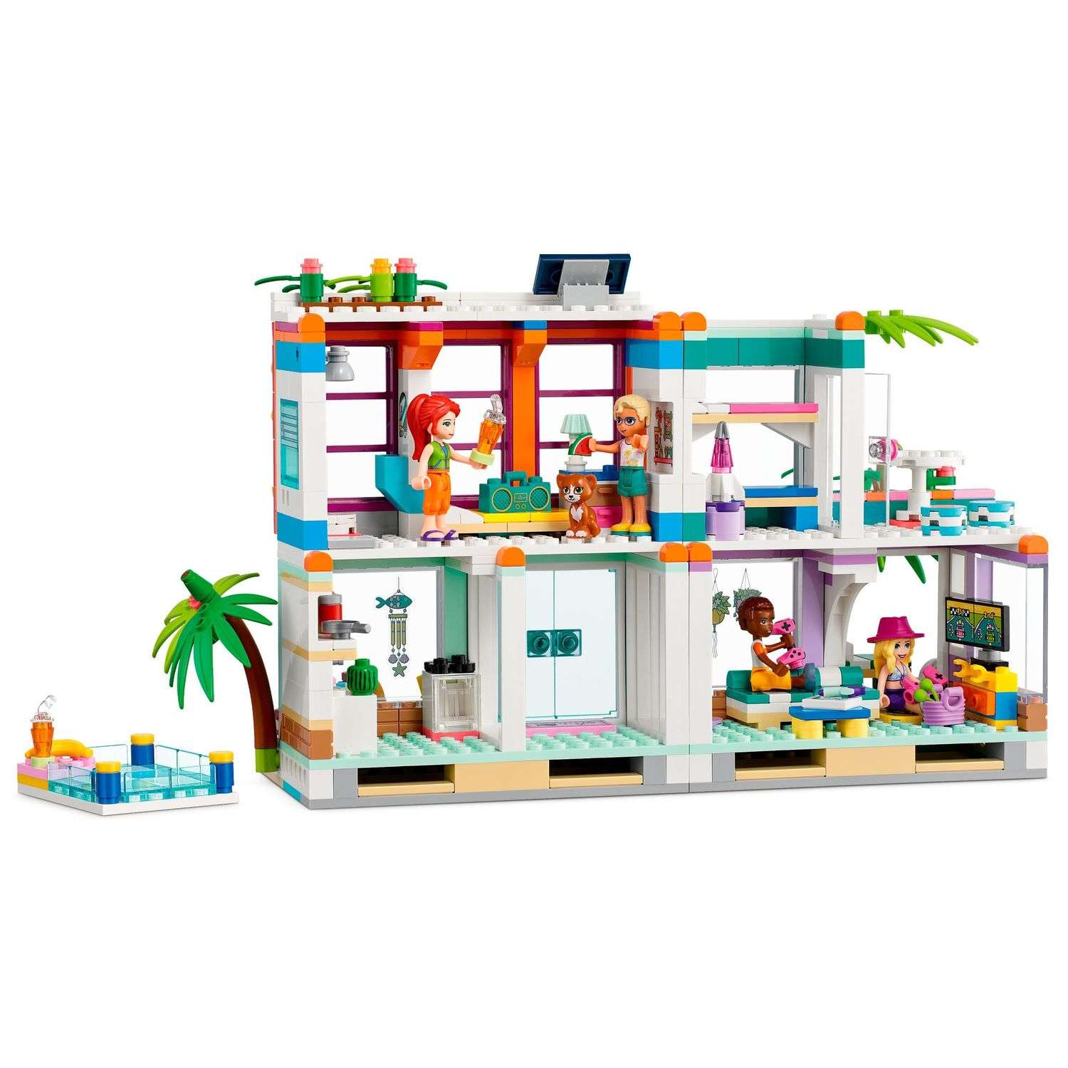 Конструктор LEGO Friends Пляжный дом для отдыха блочный - фото 3
