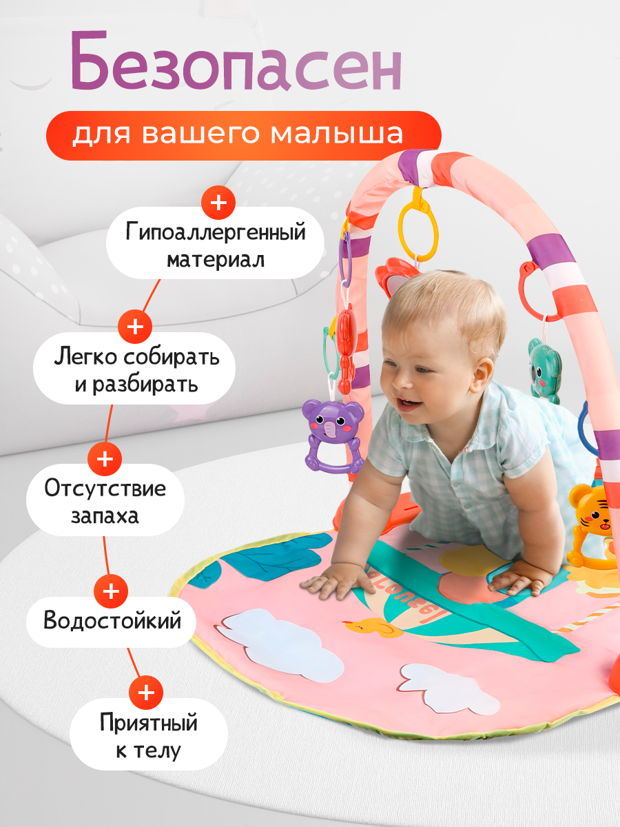 Коврик Рыжий кот с дугами - фото 6