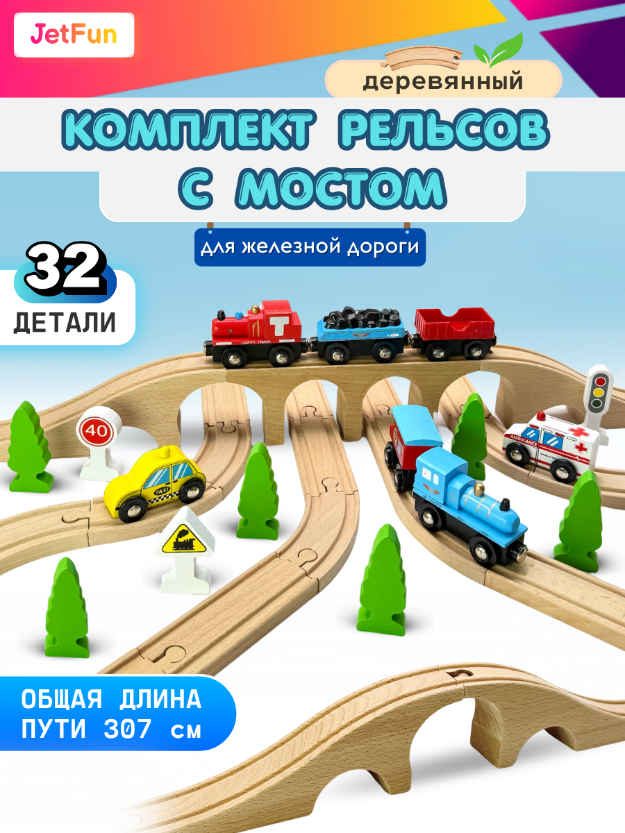 Набор железнодорожный JetFun EDWONE_E23C01 - фото 1