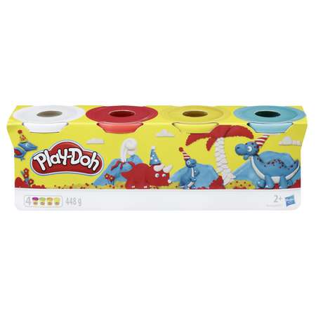 Пластилин Play-Doh 4 цв. в ассортименте