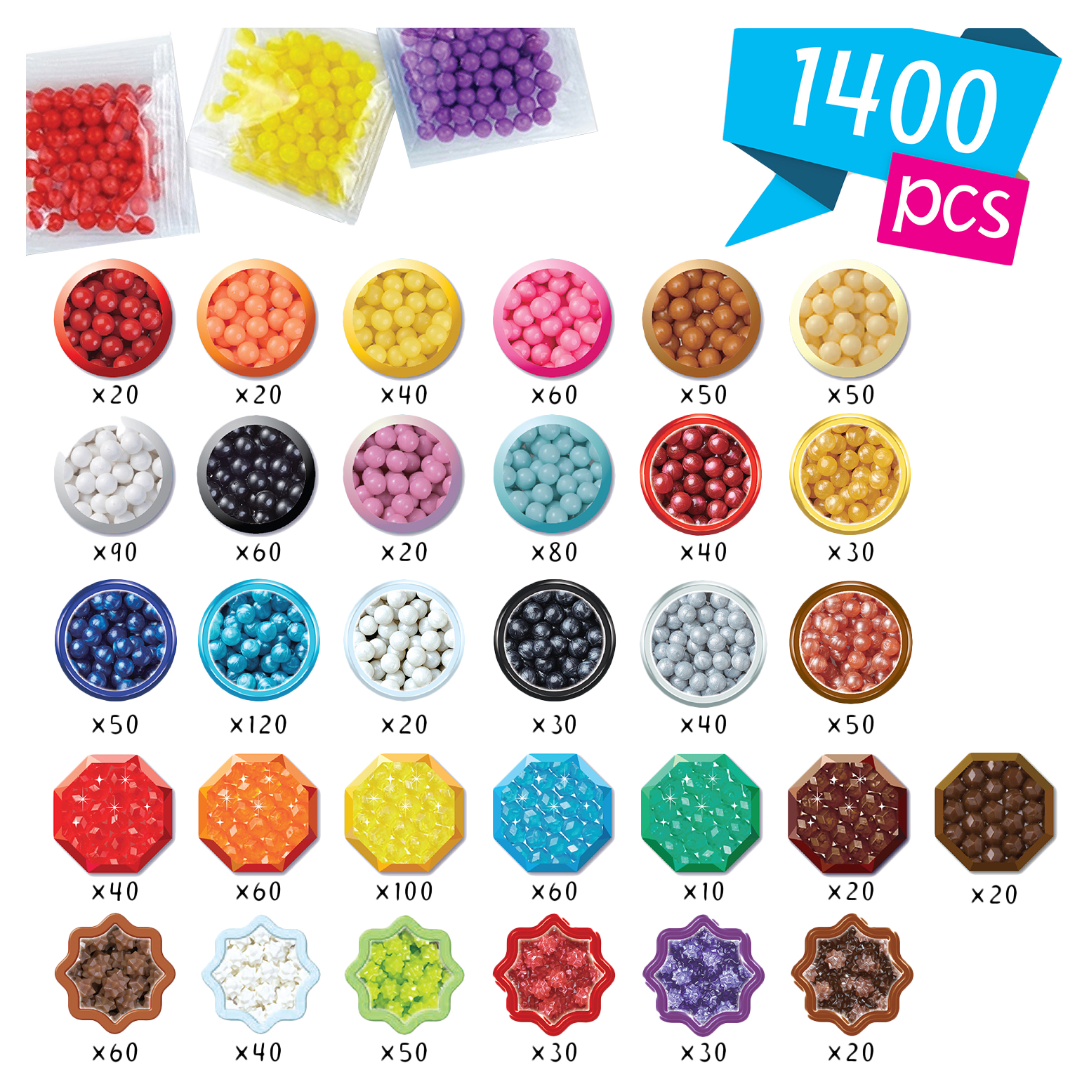 Аквамозаика Aquabeads Изумительные брелоки - фото 7