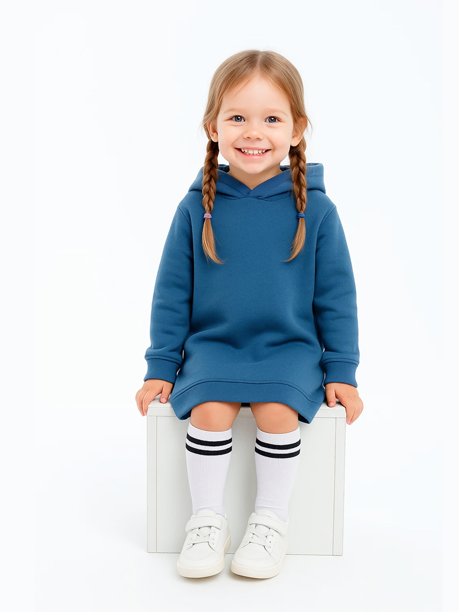 Худи-платье Эскимо у-12-2003индиго - фото 2