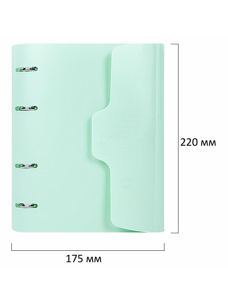 Тетрадь со сменным блоком Brauberg клетка 120 лист. - фото 5