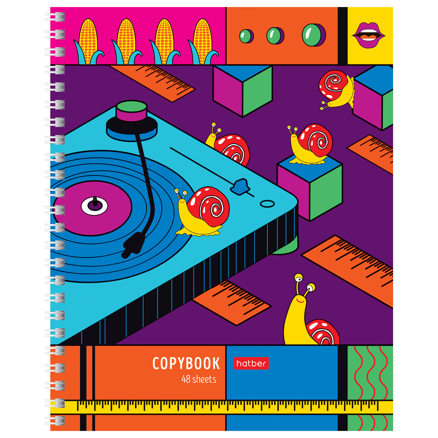 Общая тетрадь Hatber клетка 48 лист. в ассортименте - фото 5