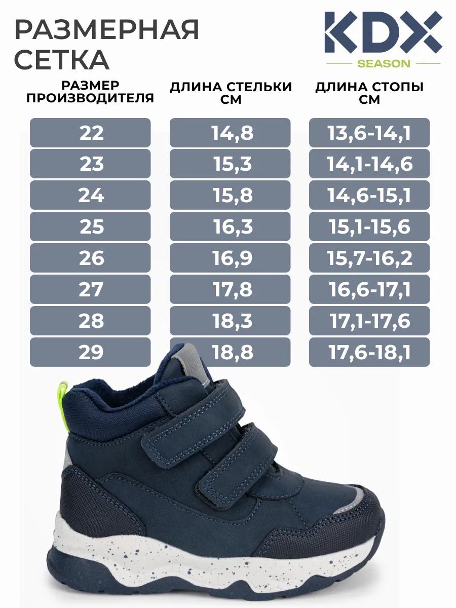 Ботинки KDX MUFW-10 navy - фото 4
