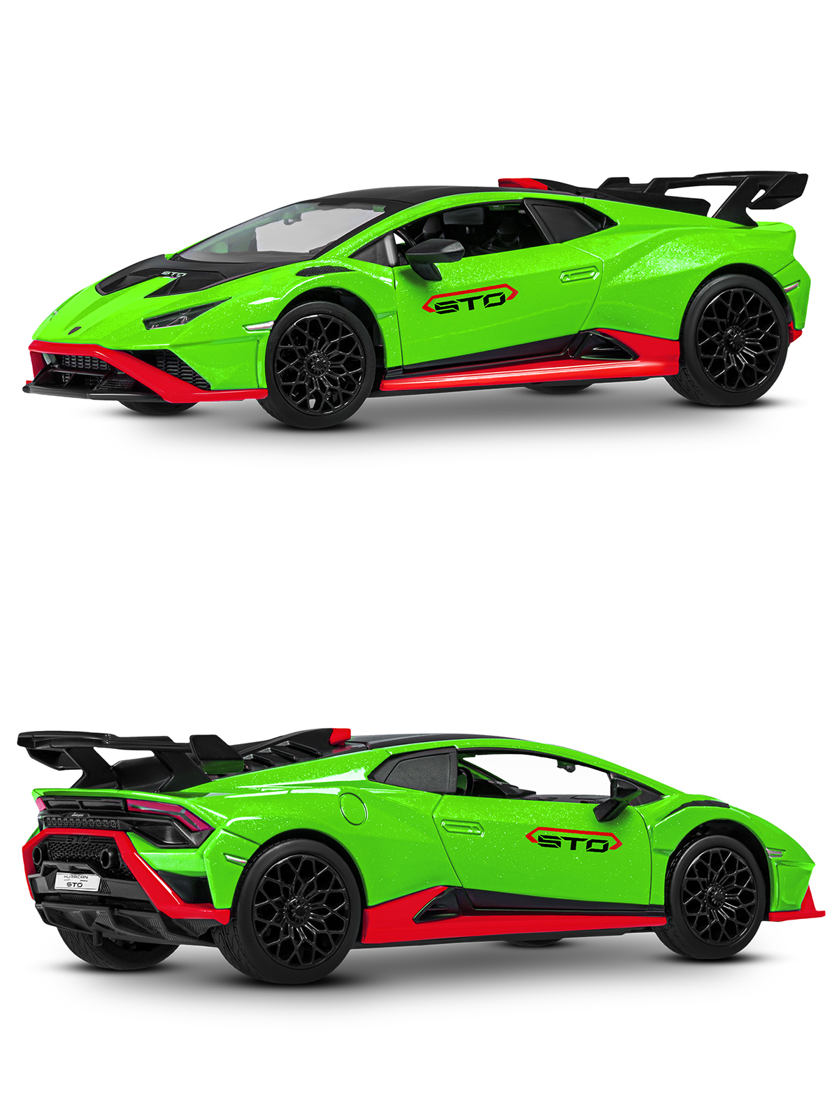 Автомобиль АВТОпанорама Lamborghini Huracan STO 1:32 JB1251659 - фото 9