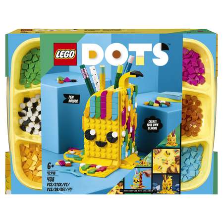Конструктор LEGO DOTS Подставка Милый банан блочный